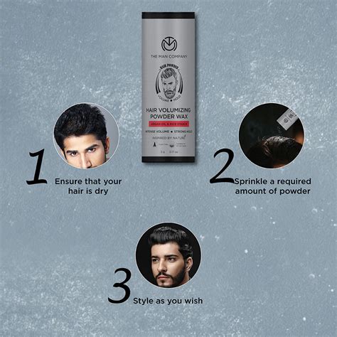 The Man Company Hair Volumizing Powder Wax | Argan Oil & Rice Starch
