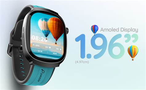 Pebble Axis 1.96" | Amoled Display Smartwatch | Quick Notification, AOD ...