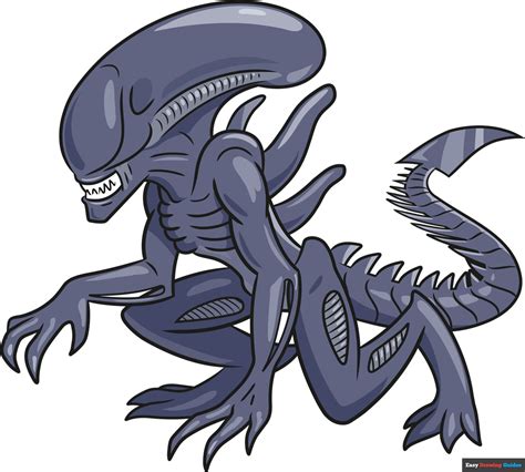 Xenomorph Drawing Tutorial 的图像结果