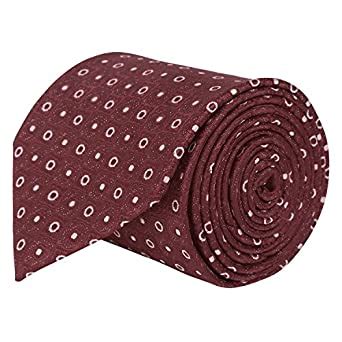 Buy BARATA Formal Ties For Men, Maroon Tie Formal Broad (Black8.8cmg1 ...