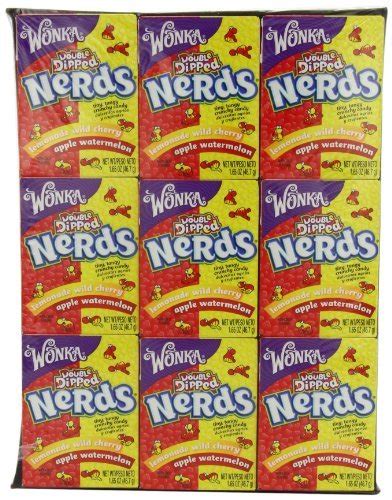Wonka Double Dipped Saucette Nerds Cherry Lemonade & Watermelon Apple ...