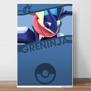 Greninja Pokemon Poster 300 GSM 12x18 Unframed RFCP-596 Paper Print ...