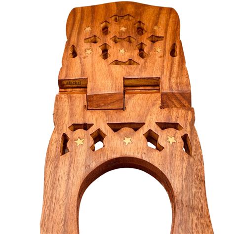 WOODEN HOLY BOOK STAND – Alackal Bell Metals
