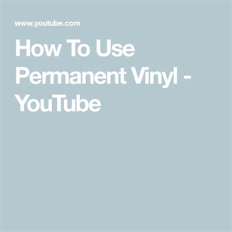 How To Use Permanent Vinyl - Easy DIY Tutorial
