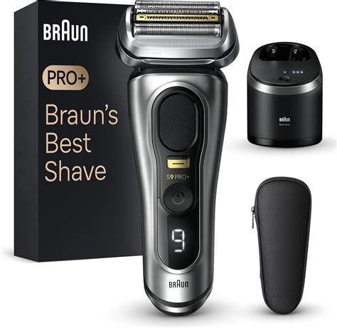 Amazon.co.jp: Braun Series 9 PRO+ 男性用電動カミソリ、5つのプロシェービングエレメント&精密ロングヘア ...