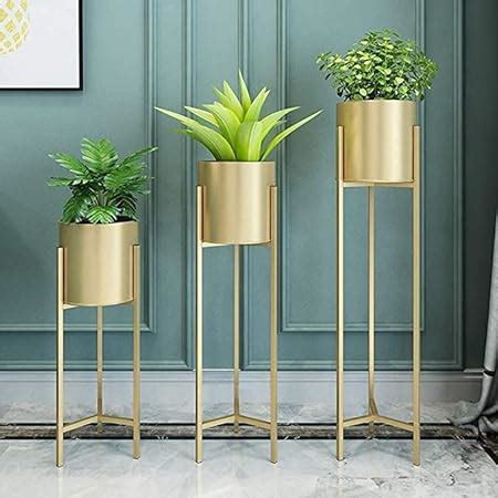 Crafter Metal Indoor Plant Stand With Planter Pot (Black) : Amazon.in ...