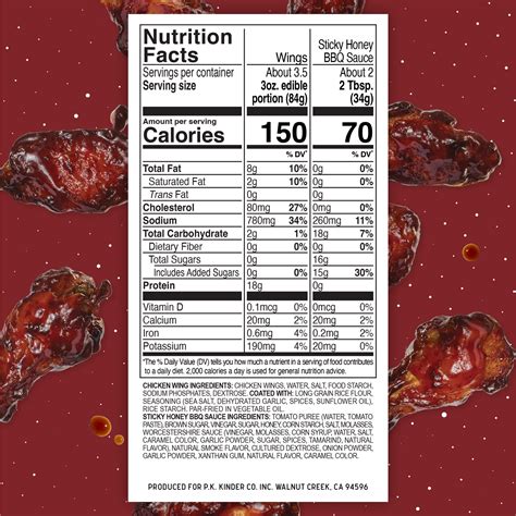 Sticky Honey BBQ Party Wings | Sweet & Smoky Flavor | Kinder's