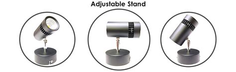 Mufasa 6 Watts Black Body LED Spot Focus Wall Light 13Cm Height (Warm ...