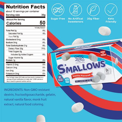 Keto Sugar Free Marshmallows - Gluten Free, Zero Sugars – ChocZero