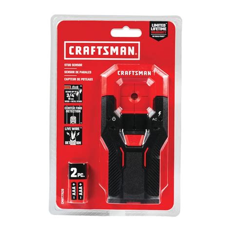 CRAFTSMAN 0.75-in Scan Depth Metal and Wood Stud Finder CMHT77620 at ...