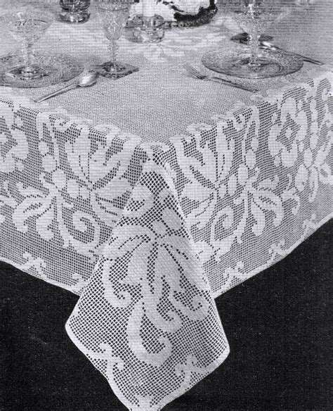 Image result for Free Filet Crochet Tablecloth Patterns