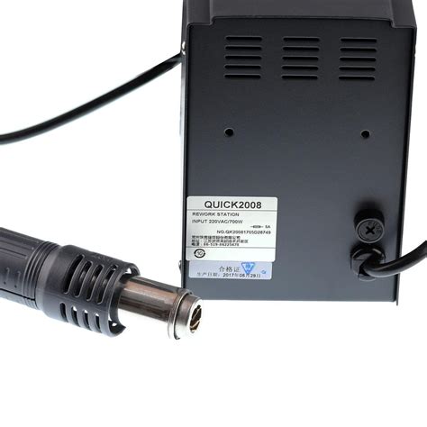 QUICK 2008 ESD DIGITAL DISPLAY HEAT GUN WELDING REWORK SOLDERING STATI