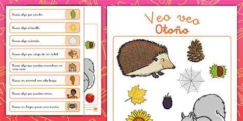 Ficha de actividad: Veo veo y busco - Otoño