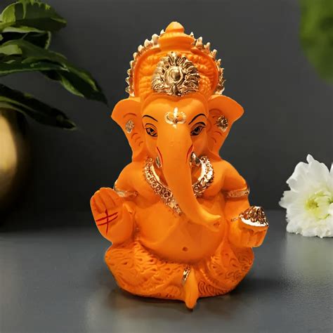 Buy CraftVatika Ganesh Idol for Car Dashboard, Ganesha Ganpati Idol for ...