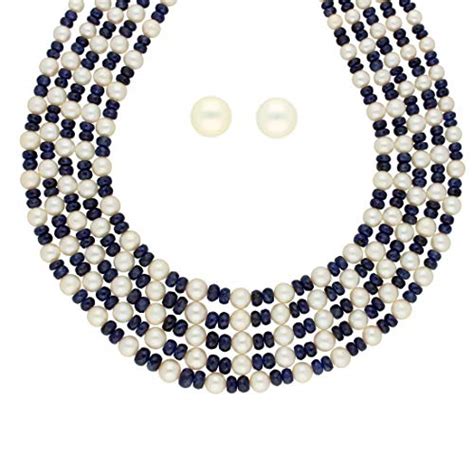 Sri Jagdamba Pearls Dealer 5 String Exclusive Necklace : Amazon.in ...