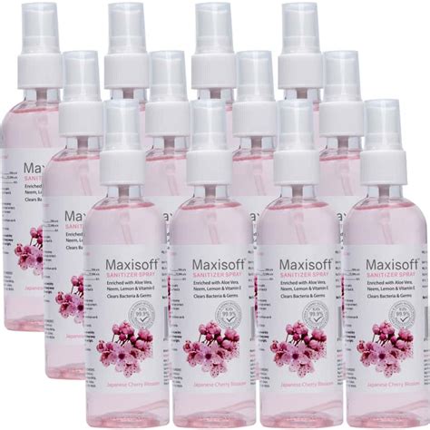 Buy MAXISOFT SANITIZER GEL (CHERRY BLOSSOM) 60 ML | ALOE & NEEM ...