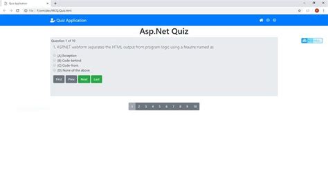 Image result for MCQ Form in HTML