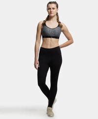Buy Wirefree Padded Tactel Nylon Elastane Full Coverage Sports Bra with ...
