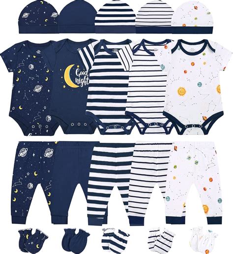 Buy ABeCue Baby Boy Layette Essential Set Newborn Girl Clothes Pack ...