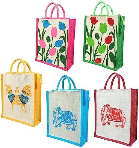 Prakriti Maitri Jute Lunch Box Bags For Women Men And Kids Combo ...