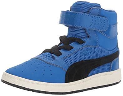 Buy PUMA Kids' Sky II Hi Color Blocked Sneaker,Lapis Blue/Puma Black,6. ...