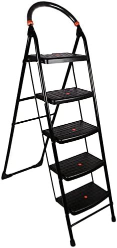 BRANCO Heavy Duty Folding Alloy Steel Ladder | Wide Steps | Space ...