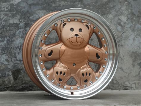 Jiangzao Cute Teddy Bear 15x7/15x8 Alloy Wheels - Aluminum Car Rims for Retrofit, 4x100/114.3 ...
