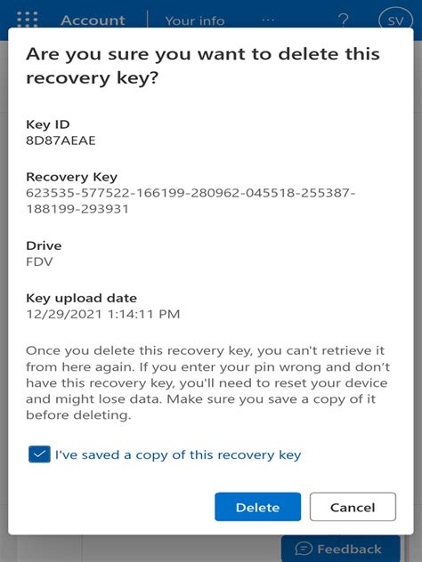 Image result for Recovery Key ID Microsoft