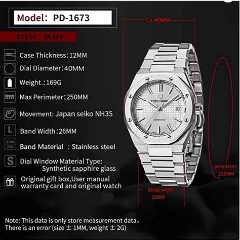 Pagani Design PD-1673 Royal Oak Men's 40mm NH35A Automatic – DREAM WATCHES