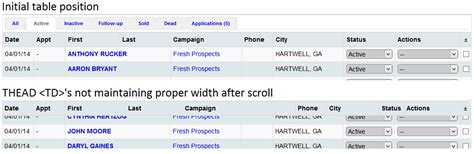 Image result for How to Make Table Header Fixed