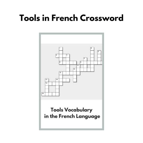 Tools in French Crossword