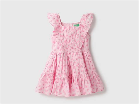 Regular Fit Square Neck Cambric Floral Tiered Dress – United Colors of ...