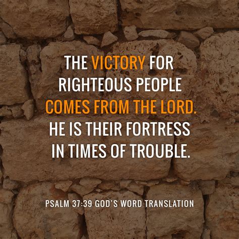 Compare Psalm 37:39-40 - God's Word Mission Society