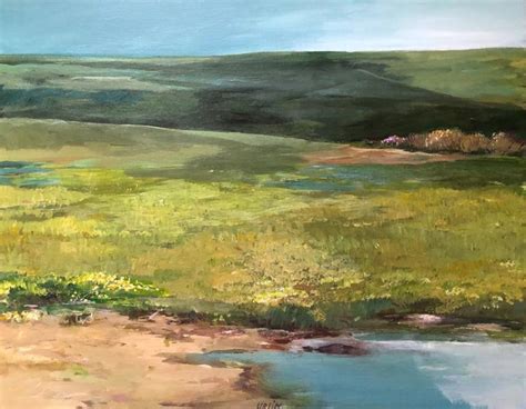 Green Hills Painting by Diane Ursin | Saatchi Art
