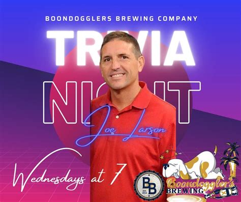 Trivia with Joe, Boondoggler’s Brewing Company, Mooresville, January 17 ...