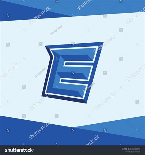 Esport Letter E Logo Sport Gym Stock Vector (Royalty Free) 2300606077 ...