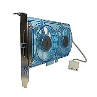 Vantec SP-FC70-BL Spectrum System Fan Card with Dual Adjustable 70mm UV ...