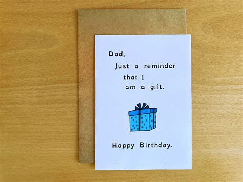 Printable Dad Birthday Card, Funny Father Birthday Card, Dad's Birthday ...