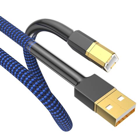 Viborg HiFi USB 2.0 Printer Cable DAC A-B OCC Digital AB Audio A to B ...