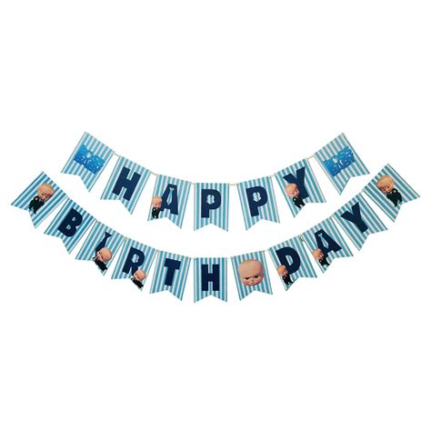 Boss Baby Happy Birthday Banner – PartyDecor Mall