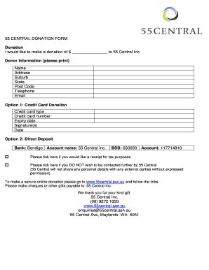 Fillable Online 55central asn 55 CENTRAL DONATION FORM - 55central asn ...