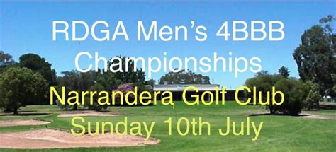 RDGA Men’s 4BBB Championships - Narrandera Golf Club, Narrandera, New ...