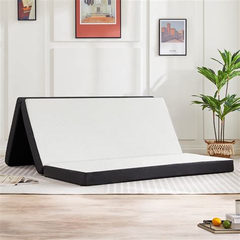 Amazon.com: DUMOS Folding Mattress, 4 inch Tri-Fold Memory Foam ...