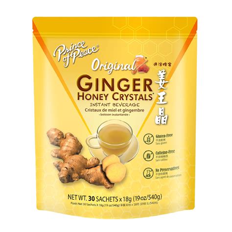 Prince of Peace Instant Ginger Honey Crystals, 30 sachets - Weee!