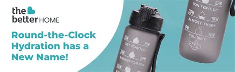 The Better Home Sipper Water Bottle For Adults 1 Liter | Motivational ...