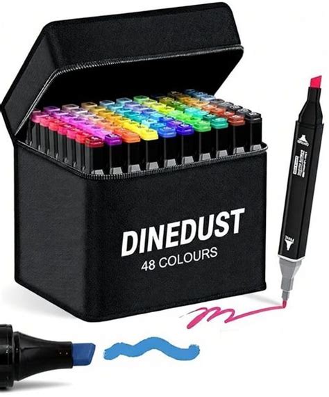 Flipkart.com | DINEDUST Dual Tip Art Markers Sketching Head Marker Pens ...
