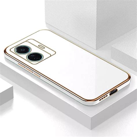 Apurb Store for iQOO Z6 5G Luxury Square Plating Phone Case Solid Color ...