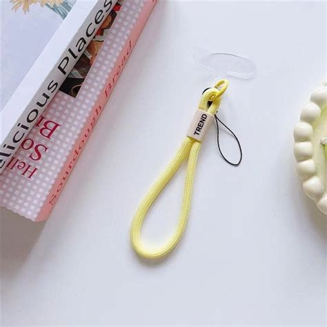 Phone Wrist Strap 30cm Lanyard Key Lanyard Nylon Strap with Patch - Li ...