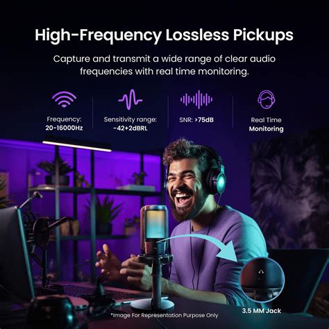 Buy Digitek (DM 301) USB Professional Gaming RGB Microphone Online