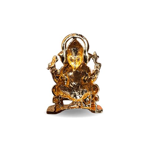 Metal Ganesha Idol for Car Dashboard and Pooja | Arte House